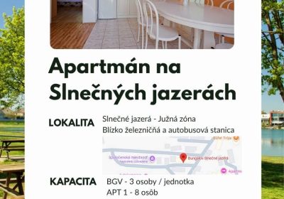 Ubytovanie pre zamestnancov s vlastnou kuchyňou - Slnečné jazerá